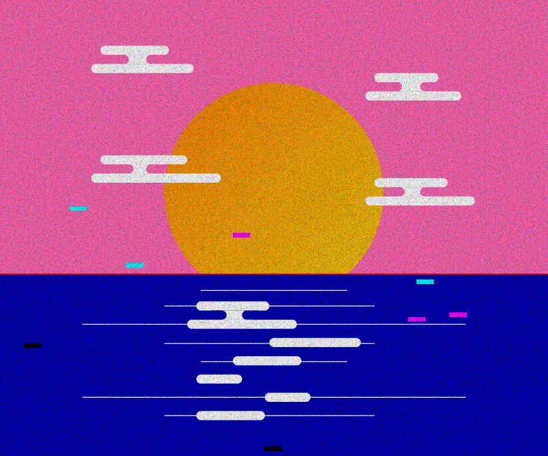 Sunset on Glitch